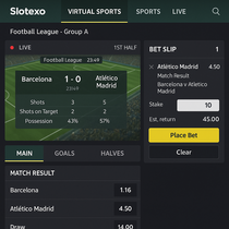 Slotexo - Virtual Sports - 24/7 Virtual Sports Betting